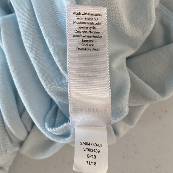 Athleta Cloudlight Hybrid Tee Ethereal Blue Mesh Short Sleeve Lightweight Soft - Picture 9 of 13